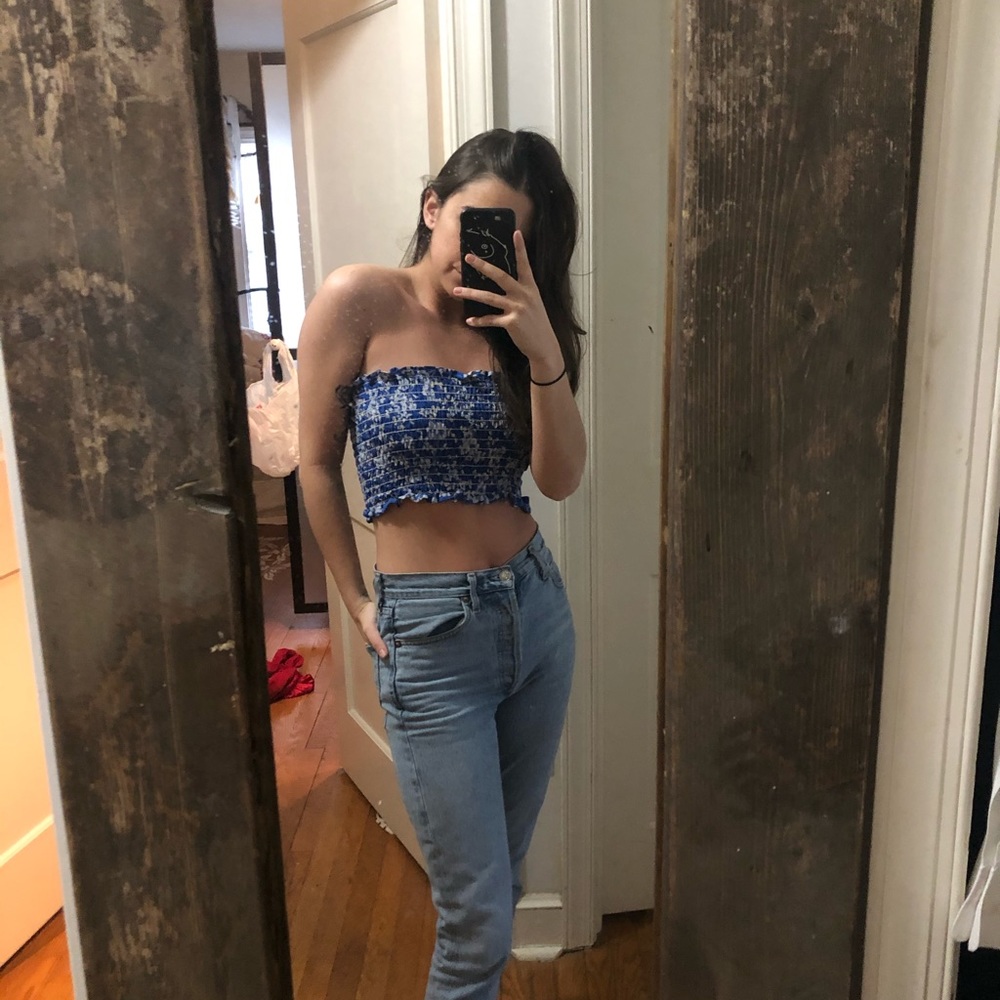 First of a kind smock crop top